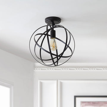 Alma 13" Metal LED Flush Mount - JONATHAN Y
